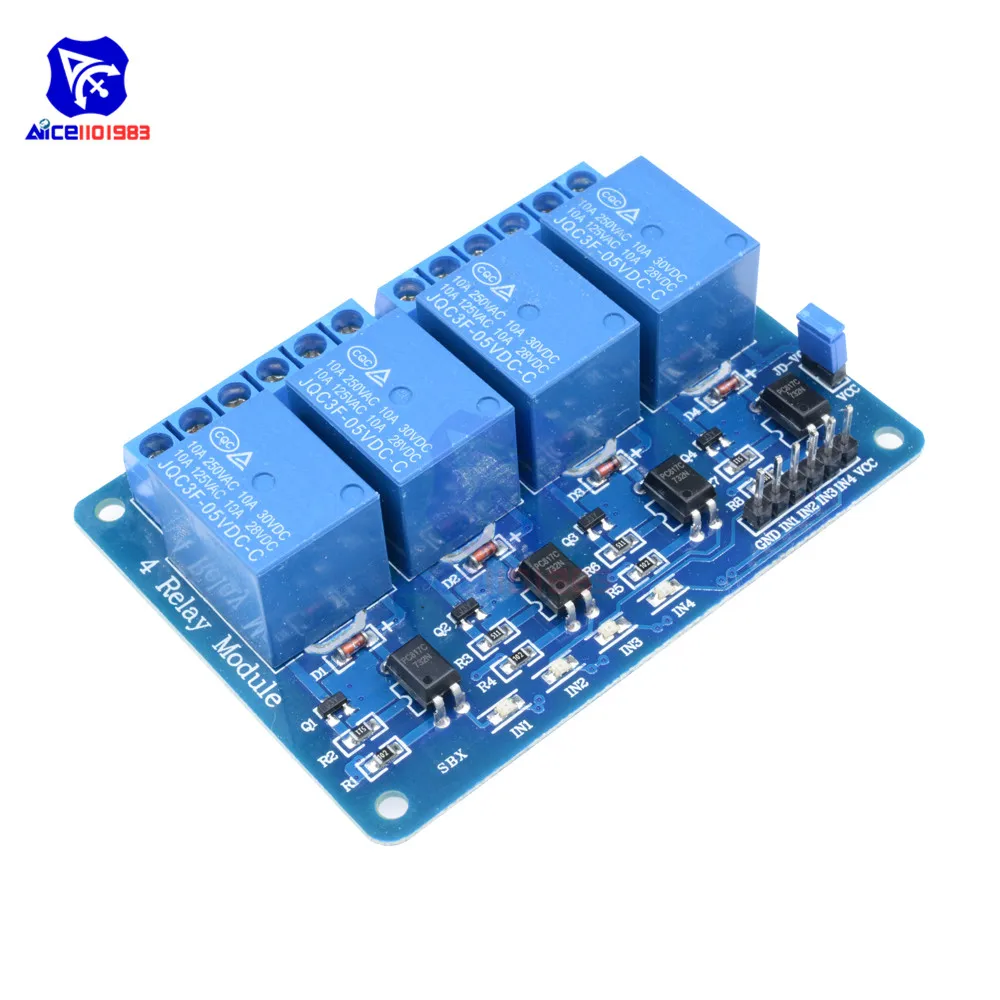 Релейный модуль diymore 4 канальная оптопара для Arduino DC 5V|relay module|module 5vmodule switch |
