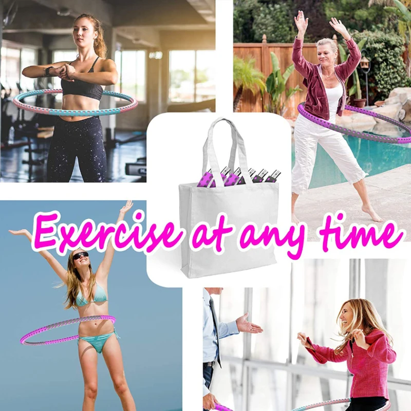 Weighted Hoop Fitness Yoga Waist Exercise Slimming Sport Massage Loop Weight Loss Circle Bodybuilding Gym Equipment | Спорт и
