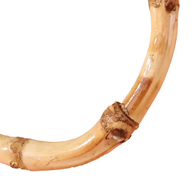 Круглая бамбуковая сумка 1 шт. ручка для сумочка ручной работы аксессуары