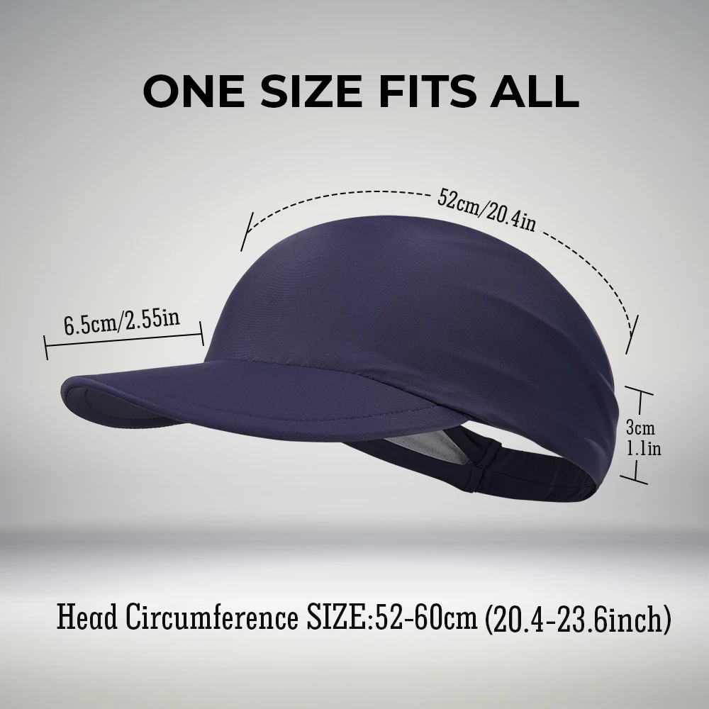 

Summer Sports Sun Cap Men Women Cycling Elastic Empty Top Hats Visor UV Sun Protection Baseball Tennis Golf Running Headscarf
