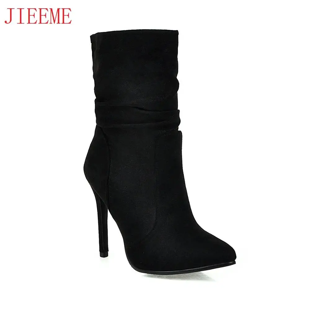 2019 Новое поступление модные удобные вечерние женские ботильоны без застежки с