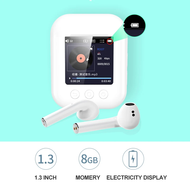Mp3-плеер Newsmy Q7 Bluetooth 5 0 2 в 1 OTG FM шагомер | Электроника