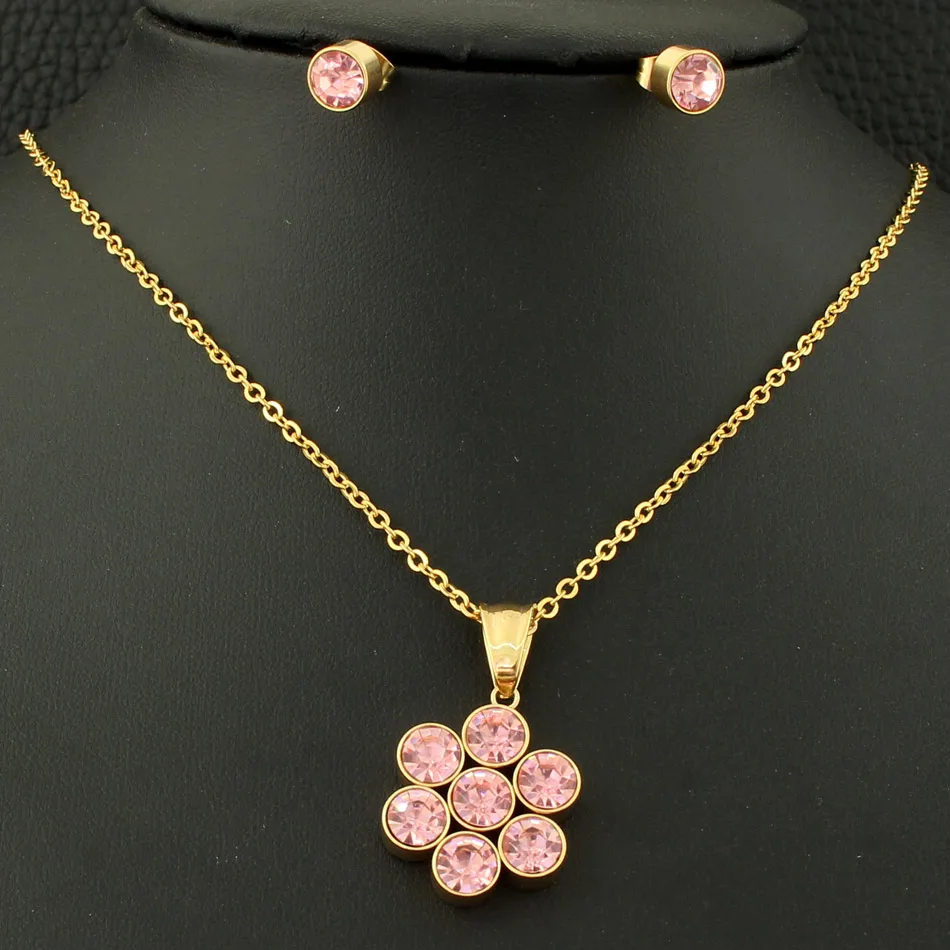 Модные ювелирные изделия из нержавеющей стали золотого цвета круглый кулон