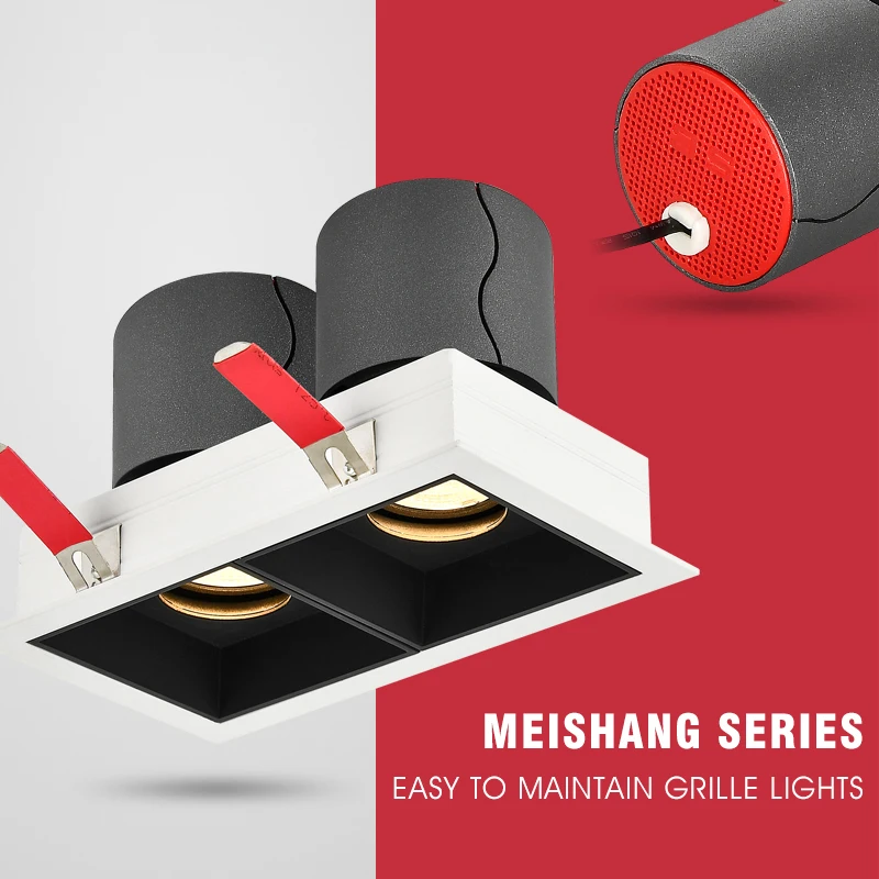 Встраиваемый светодиодный потолочный светильник с регулируемым углом