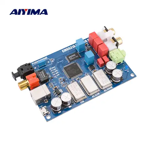 Цифровой интерфейс AIYIMA CM6631A 32/24 бит 192K звуковая карта ЦАП USB к I2S/SPDIF коаксиальный выход ES9023 независимое декодирование