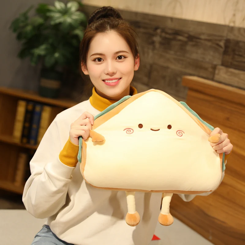 

Simulation Food Sandwich Plush Toy Kawaii Cake Bread Stuffed Dolls Nap Sleep Soft Body Pillows Sofa Bed Plushie Cushions Decor