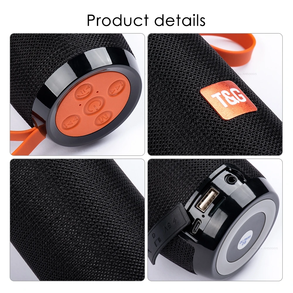 TG106 Portable Wireless Sound Column Speaker Bluetooth Outdoor Waterproof Subwoofer Stereo 3D | Электроника