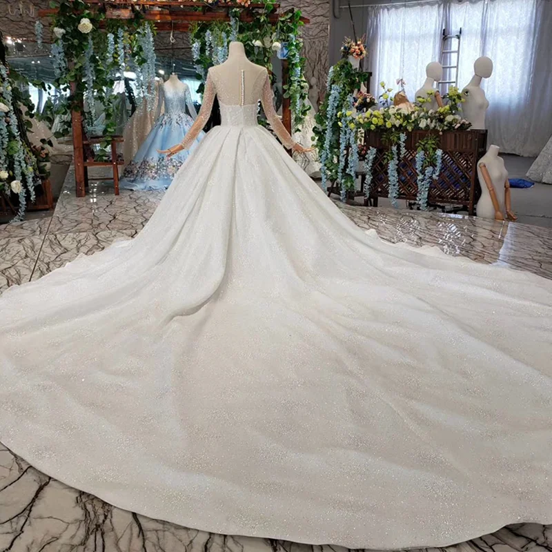 HTL441 перспектива украшенный кристаллами Топ с пряжкой сзади Свадебные платья 2021