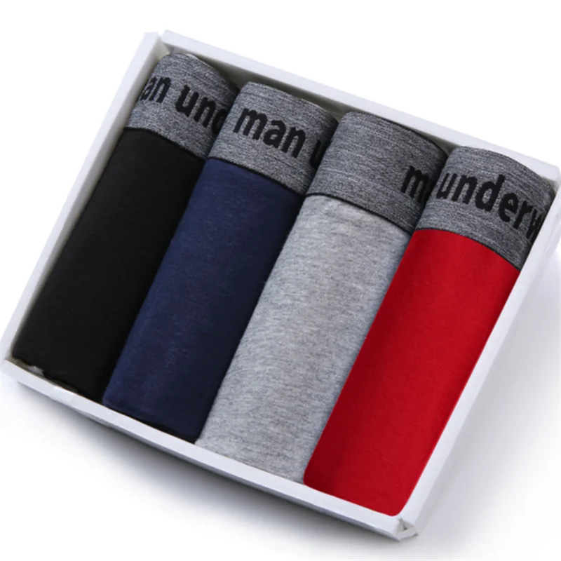 Трусы-боксеры мужские х/б Брендовое нижнее белье пикантные шорты-боксеры |