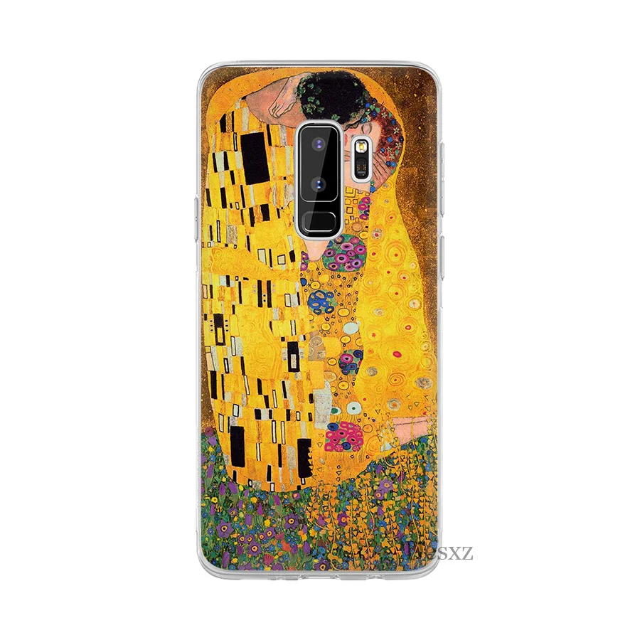 Чехол КРЫШКА ДЛЯ samsung Galaxy A3 A5 A6 A8 A9 A10 A20 A30 A40 A50 A60 A70 поцелуй картина Густава Климта