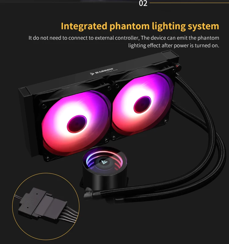 Barrow PC Case Water Cooling Kit 240mm Fan Heatsink Integrated CPU cooler Radiator Pump + Block Building | Компьютеры и офис