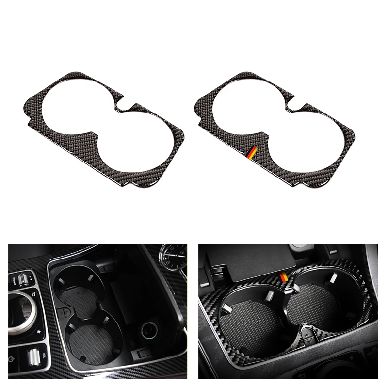 Стайлинг автомобиля настоящая отделка из углеродного волокна для Mercedes Benz C Class W205