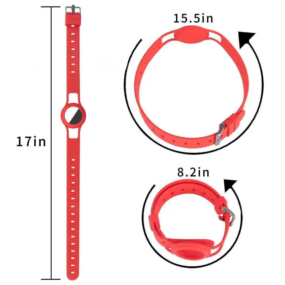 

1Pc Pet Silicone Case For Apple AirTag Anti-Lost Protective Cover Design Safe Tracking Locator Protective Skin Cover Accessories