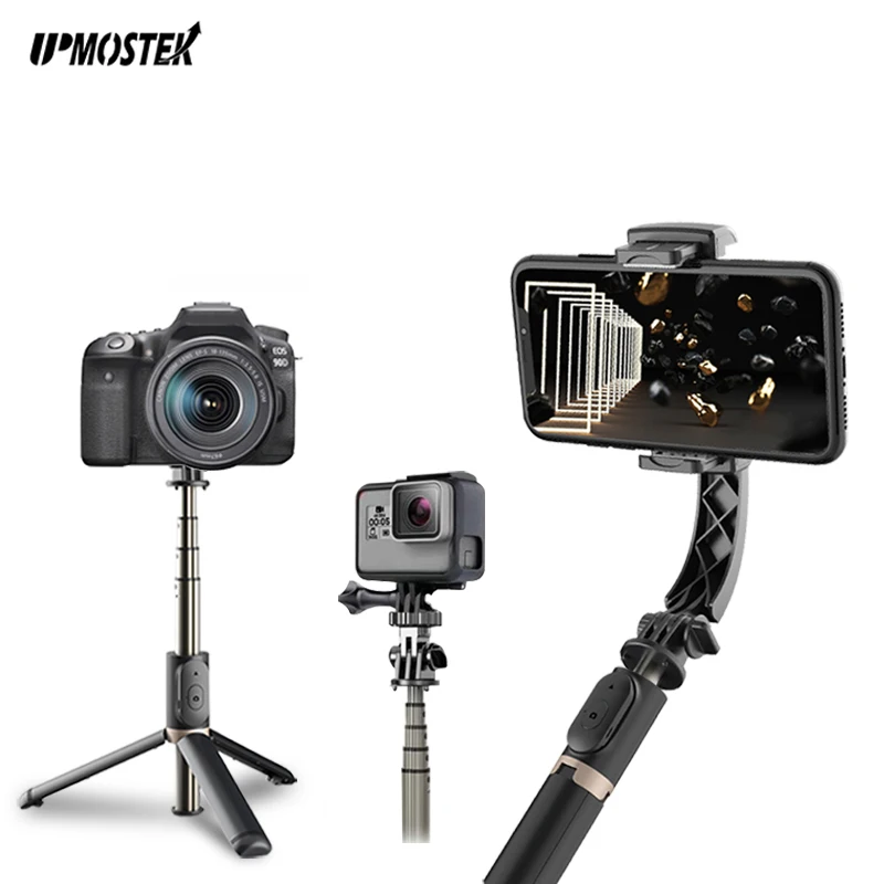 Ручной Стабилизатор UPMOSTEK Q08 с Bluetooth затвором для камеры телефона селфи палка
