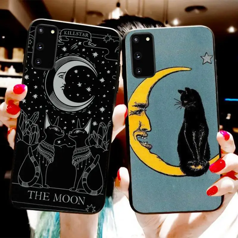 

Witches Moon Tarot Mystery Totem Phone Case For Samsung S20 S10 S8 S9 Plus S7 S6 S5 Note10 Note9 S10lite