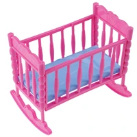 rocking cradle bed doll house toy furniture for kelly barbie doll accessories girls toy gift baby shower gift girls toy