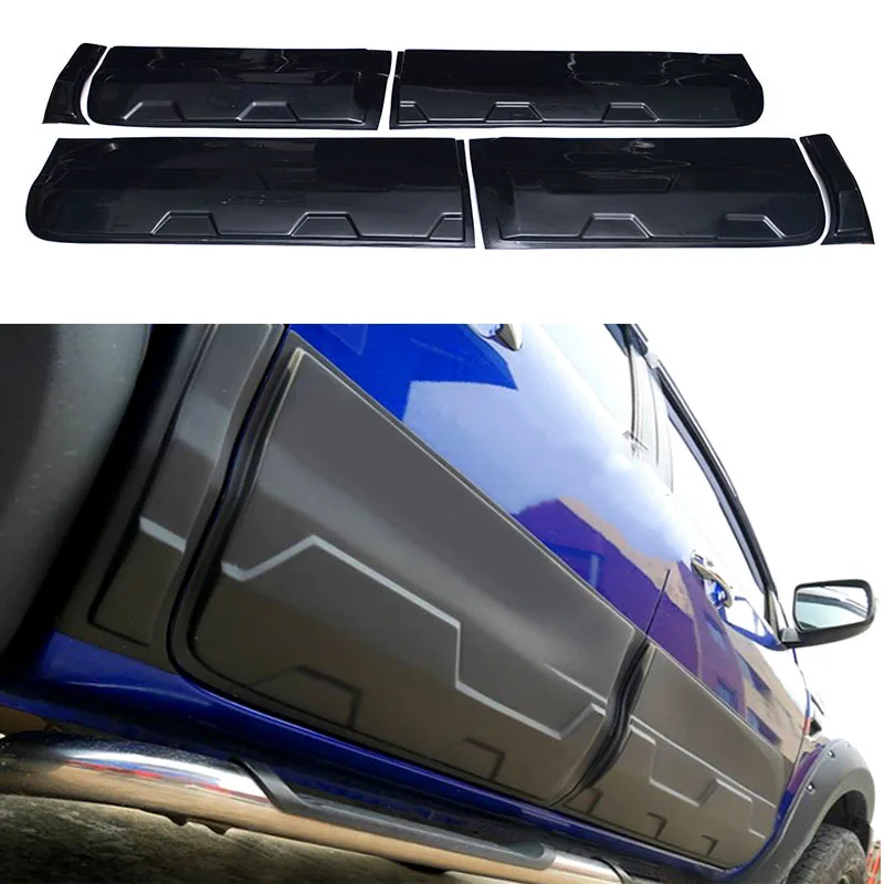 

6pcs/set Car Exterior Body Cladding Kits Fit For Ford Ranger 2012-2018 2019 2020 T6 T7 T8 Styiling Accessories