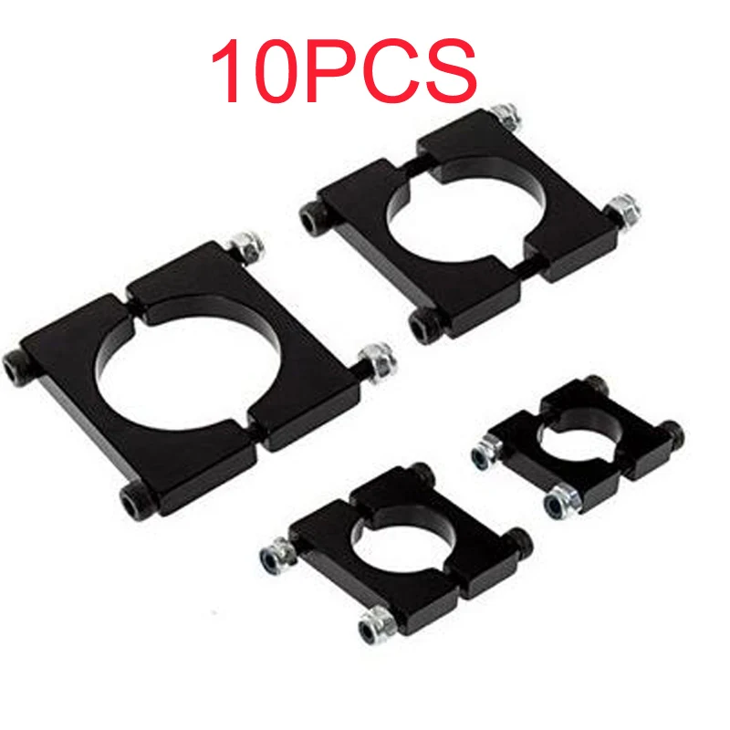 

10pcs/lot Carbon Fiber Quadcopter Tube Clamp Clips Aluminum Alloy 12/16/20/22/25/30MM Pipe clamps for FPV Spare Parts