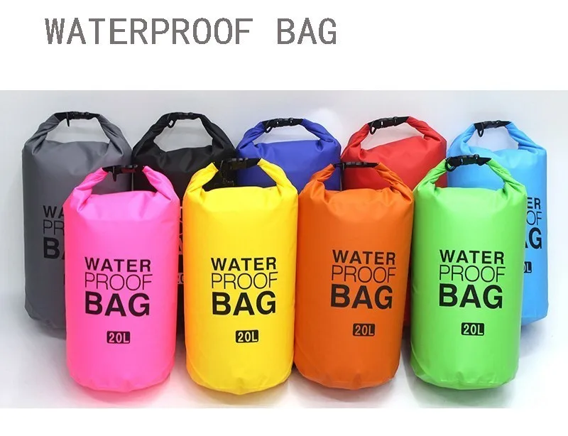 2L/5L/10L/15L/20L/30L Открытый водонепроницаемый мешок сухой мешок телефон сумка поясная сумка Набор для плавания дрейфующих рафтинг речной треккинг сумки