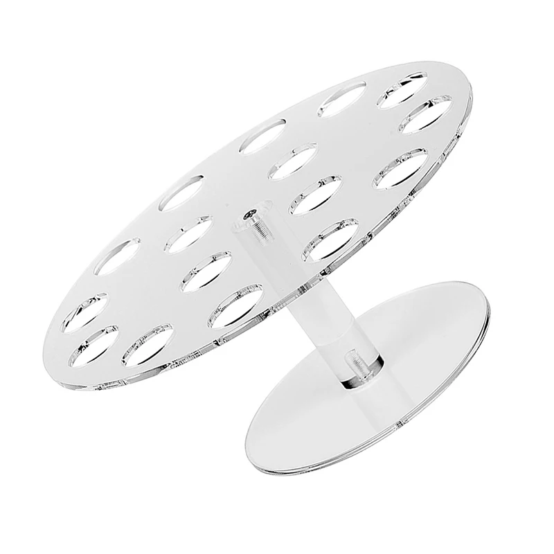 Акриловый конус для мороженого 16 держателей/прозрачная подставка рулона