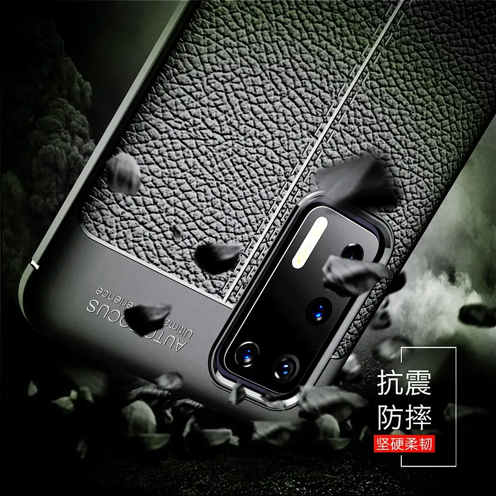 

For Huawei P40 Case Rubber Silicone Shell Funda Coque Business Back Phone Cover for Huawei P40 Protective Case for Huawei P40