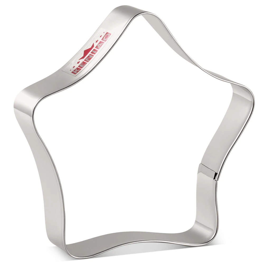 

KENIAO Star Cookie Cutter - 9.9 x 10.3 CM - Plaque Frame Biscuit / Fondant / Bread / Pancake Molds - Stainless Steel