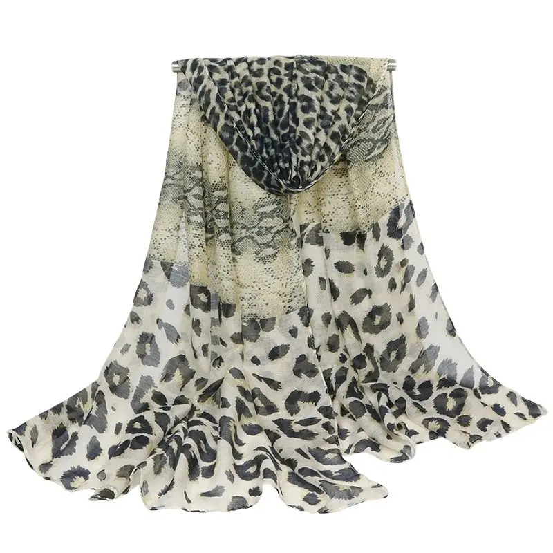 

Women's Chic Leopard Pattern Scarf Long Large Animal Print Shawl Wrap