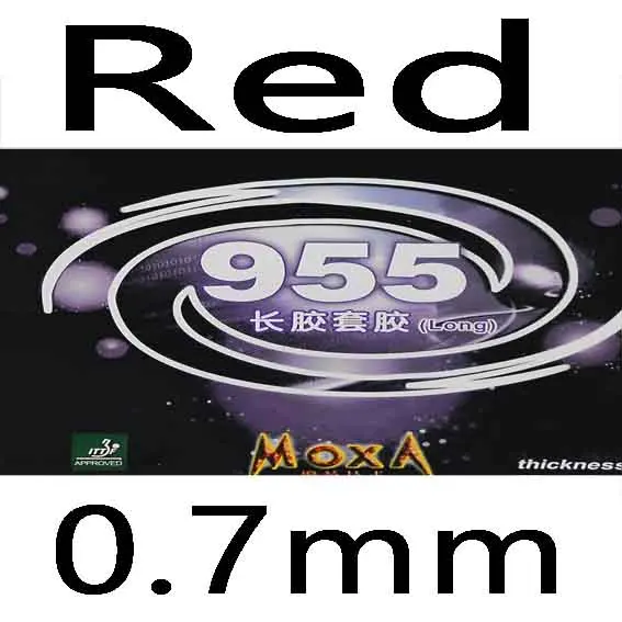 Red 0.7mm Yinhe/Milky Way/Galaxy 955 длинный настольный теннис/pingpong резиновый с губкой - Цвет: Red 0.7mm