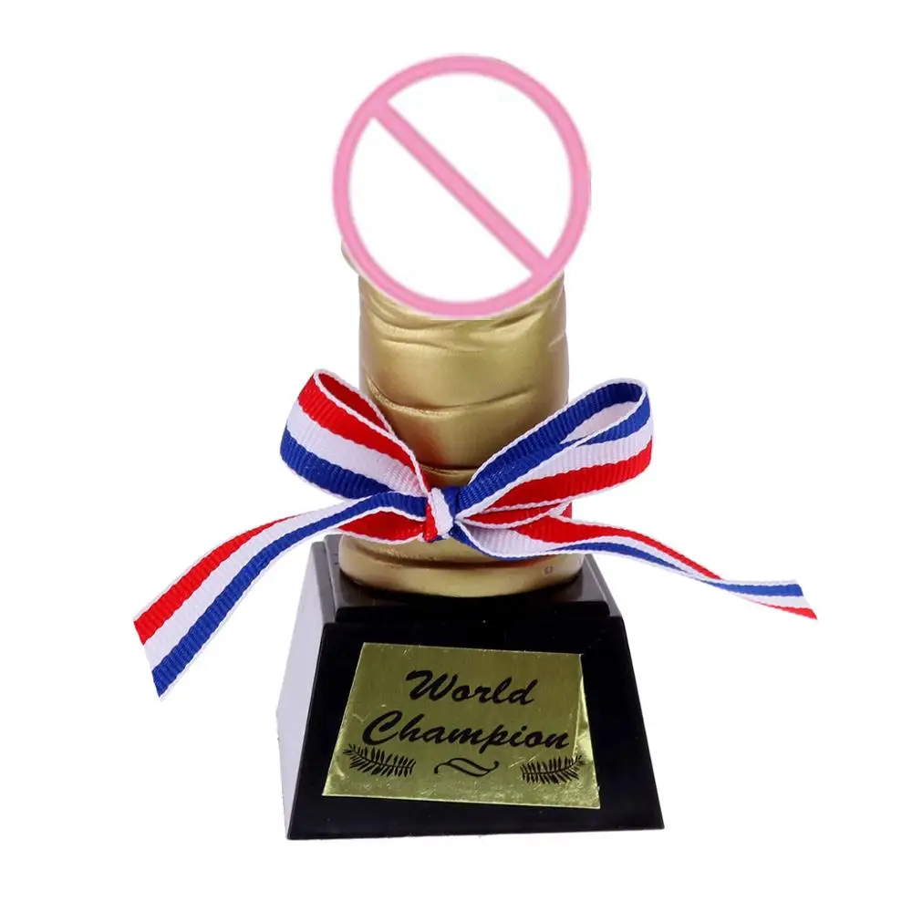 Забавный пластиковый фаллоимитатор креативный пенис Willy Golden Prize Award подарок для