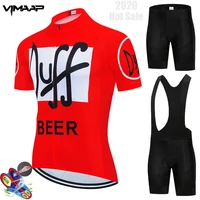 2021 new duff pro bicycle team short sleeve mtb maillot ropa ciclismo men cycling jersey summer breathable cycling clothing sets