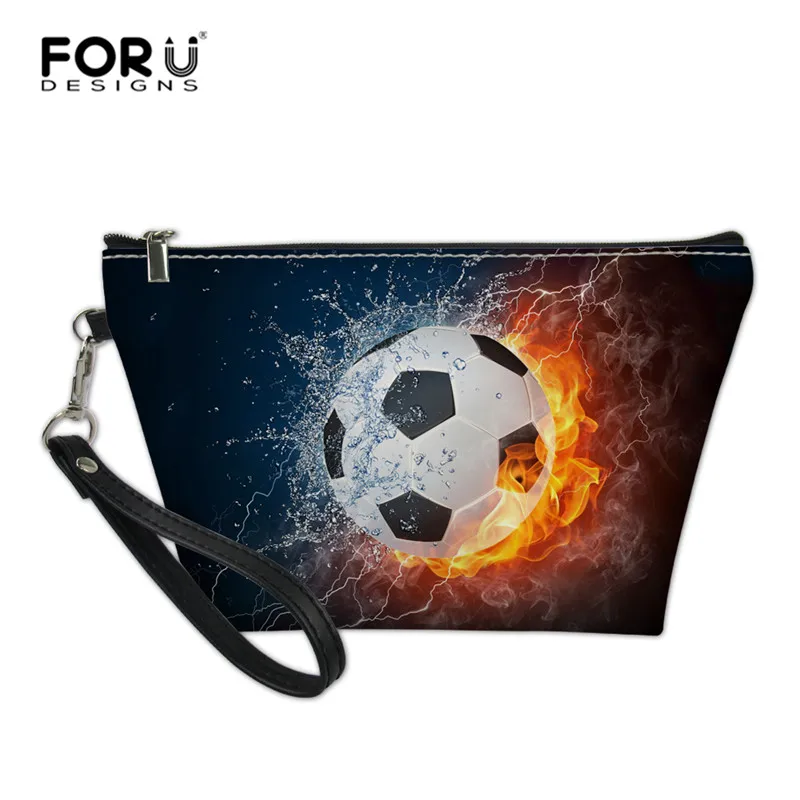 FORUDESIGNS/небольшая косметичка для Для женщин девочек Футбол футбол Бейсбол
