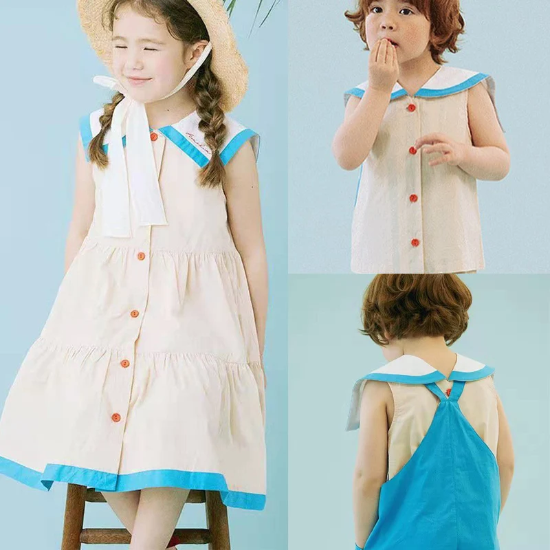 

Kids Dress 2021 New Summer RJ Brand Girls Cute Lovely Sleeveless Princess Dresses Baby Toddler Fashion Outwear Clothes