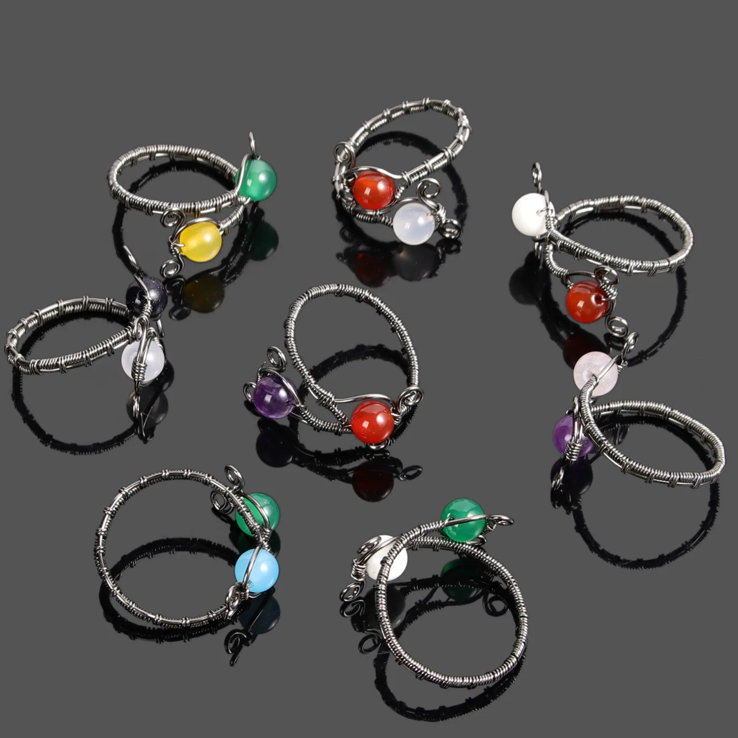 

Natural Crystal Stone Exquisite Bead Opening Adjustable Jewelry Making DIY Bracelet Jewelry Accessories