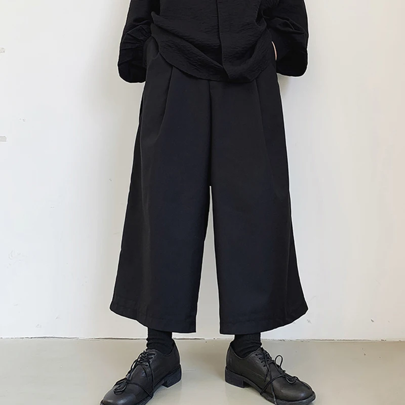 Департамент Yamamoto повседневные штаны темно мужские Девять Точка прямая трубка