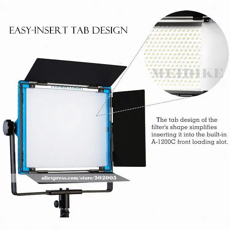 

A1200C APP Control RGB LED Lamp 4 colors Photography Pro Soft Light Panel Barndoors/DMX Compatible Photo Studio Video Film Lamp