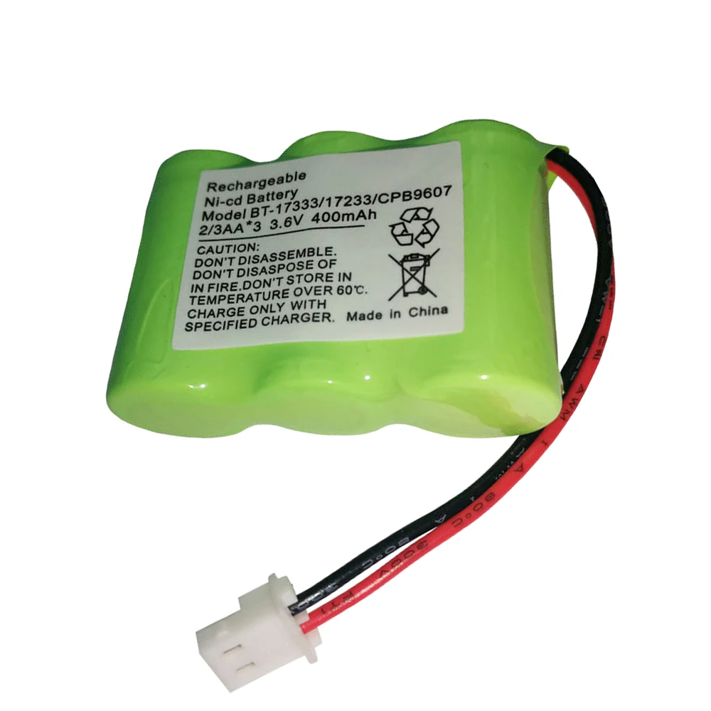 3 6 В 400 мАч Ni CD батарея 2/3 AA для Vtech BT17333 BT 163345 BT27333 запасная батарея|Детали и