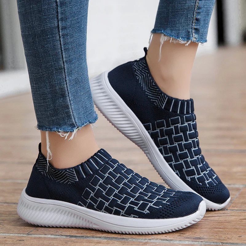 NIKEZI/Размеры 35-42 Женские Классические Легкие сетчатые Лоферы без шнуровки