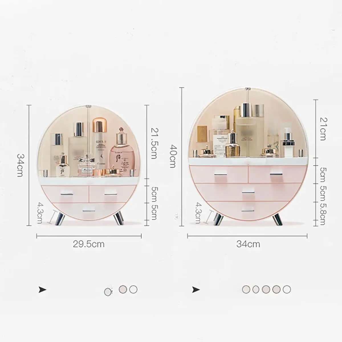 

Drawer Makeup Storage Box Bathroom Brush Lipstick Holder Desktop Acrylic Jewelry Cosmetic Skin Care Organizer Rack