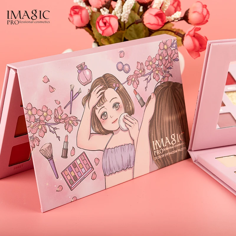 IMAGIC 15 цветов Палитра теней для век матовые мерцающие блестящие палеты De Maquiagem
