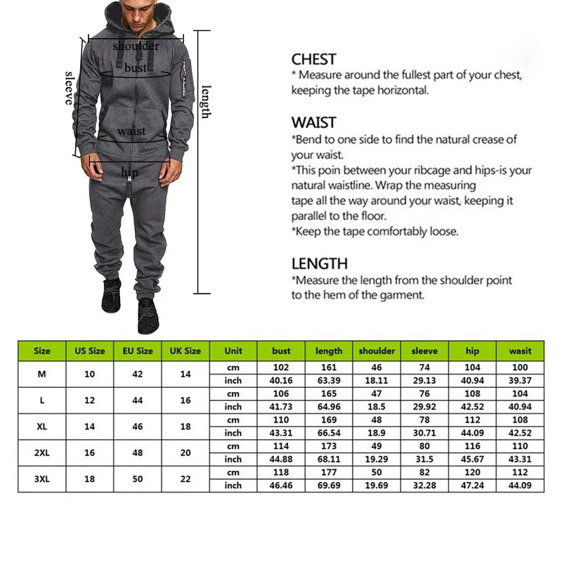 

Men's Suit Jumpsuit Garment Pyjama Winter Men Splicing Hoodie Sweatshirt Sets Loose Zipper Overalls Hombre Tracksuits