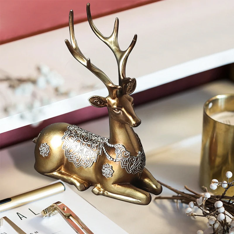 Статуэтка оленя из мультфильма статуя лебедя скульптура винный шкаф украшения