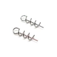 1000 pcs stainless steel fishing spiral snaps clips spin pins hook line connector lure accessories wholesale