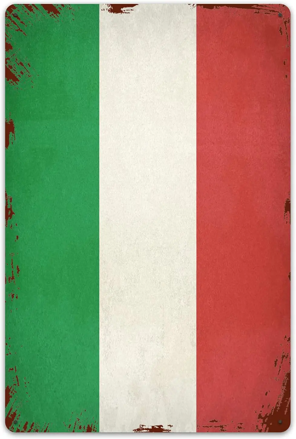 

WINCAN Tin Signs Wall Poster Art,Italy Flag Decorative Vintage Iron Painting Metal Plate Decor For Club Cafe Bar Pub Farmouse