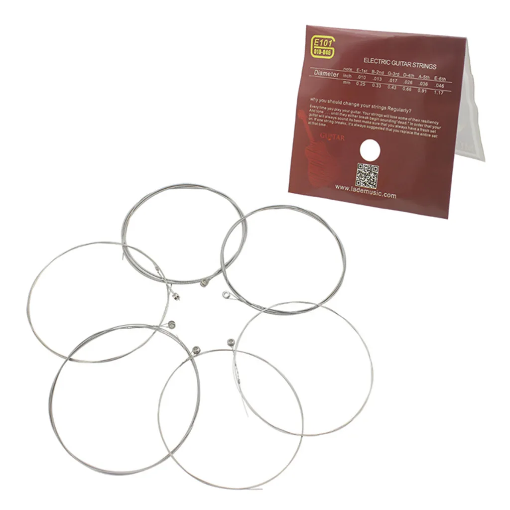 Гитарные Струны Irin E101 из никелевого сплава 6 шт. для гитары в подарок | Спорт и