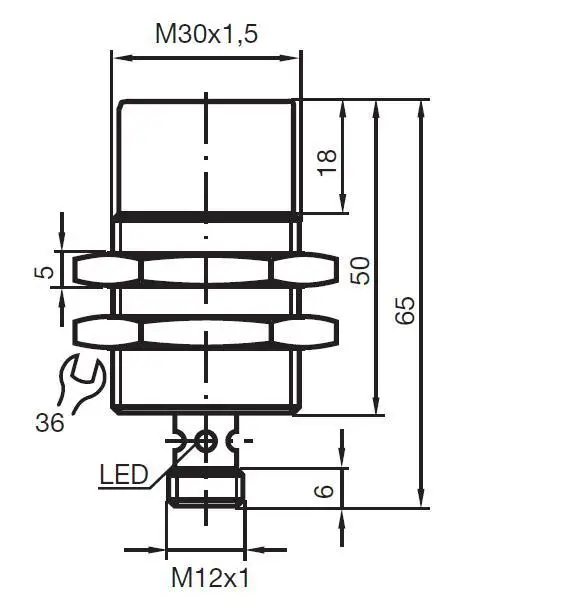 Новый бренд оригинальный P & F M30 NBN15-30GM50-E0-V1 штепсельного типа Бесконтактный