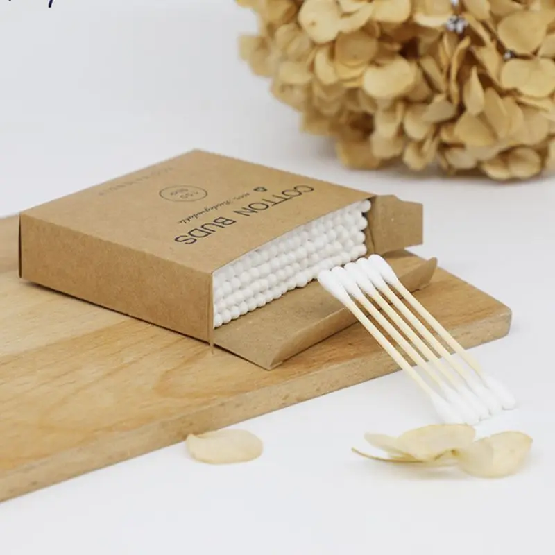 200 шт./упак. двойные гофрированные бамбукового волокна и хлопка тампоны почки