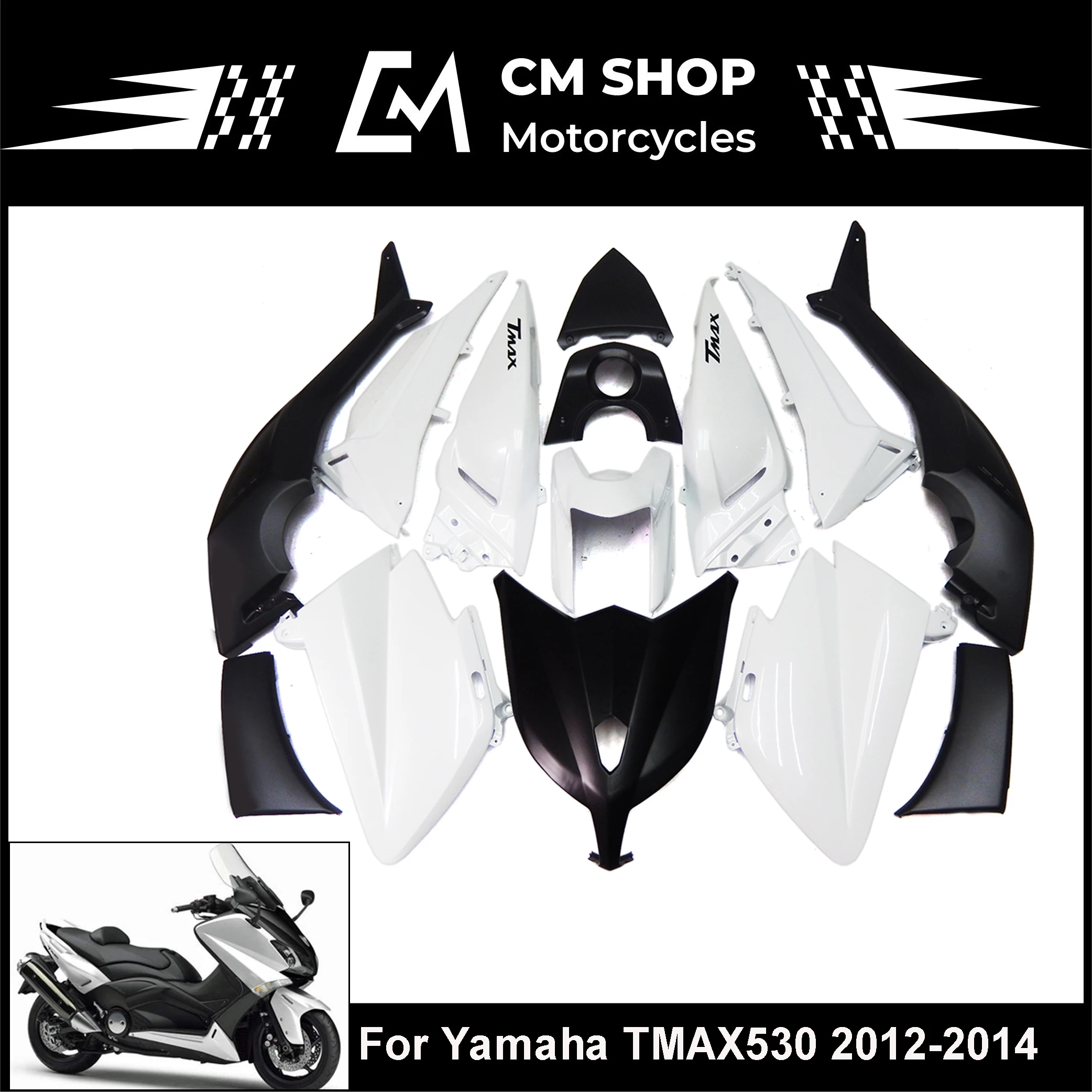 

Полный обтекатель для YAMAHA TMAX530 2014, полный Корпус в сборе для YAMAHA TMAX530 2013-2014, TMAX 530 2014, можно настроить