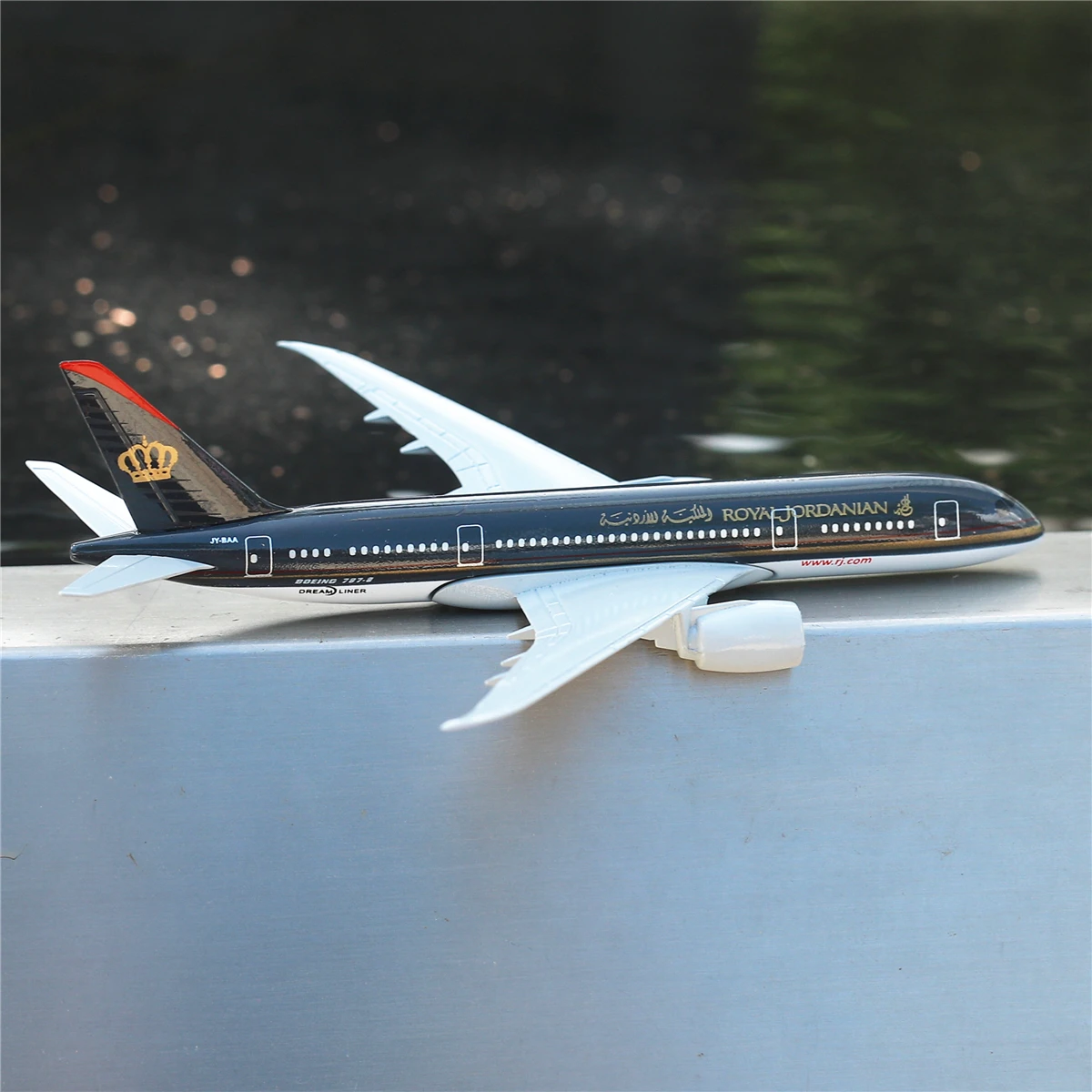 

Royal Jordanian Airlines B787 Aircraft Model 6" Metal Airplane Diecast Mini Moto Collection Eduactional Toys for Children