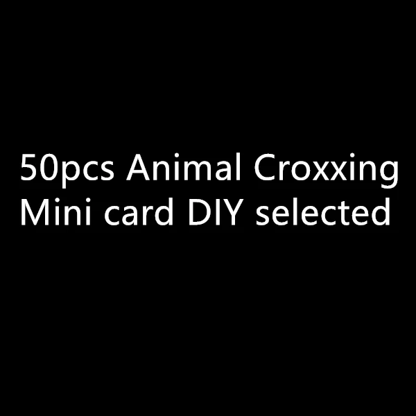 

50pcs Animal Croxxing Mini card DIY selected