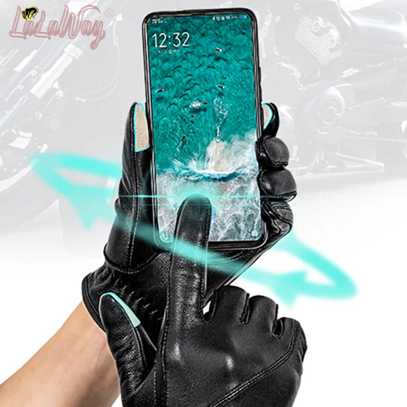 Кожаные перчатки натуральная кожа овчина высокое качество мотоцикл езда